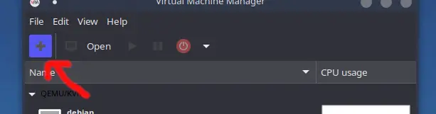 Botón de crear nueva VM