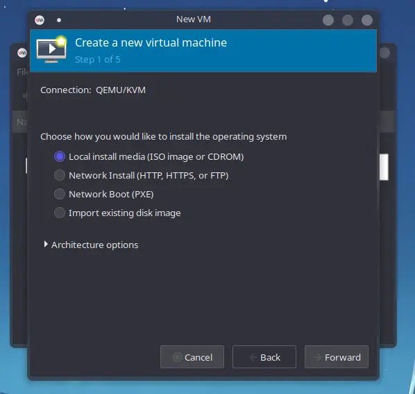 Asistente de creación de VM