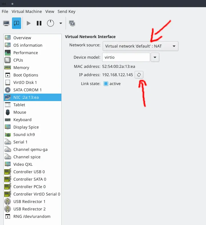 Virtual Networks activada