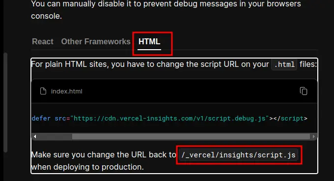 Vercel documentation example