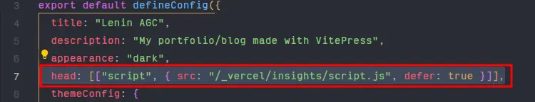 Configuration file example